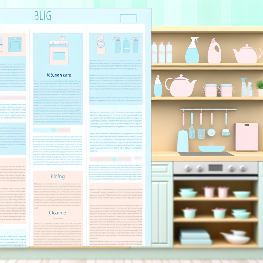 Kitchen care blog